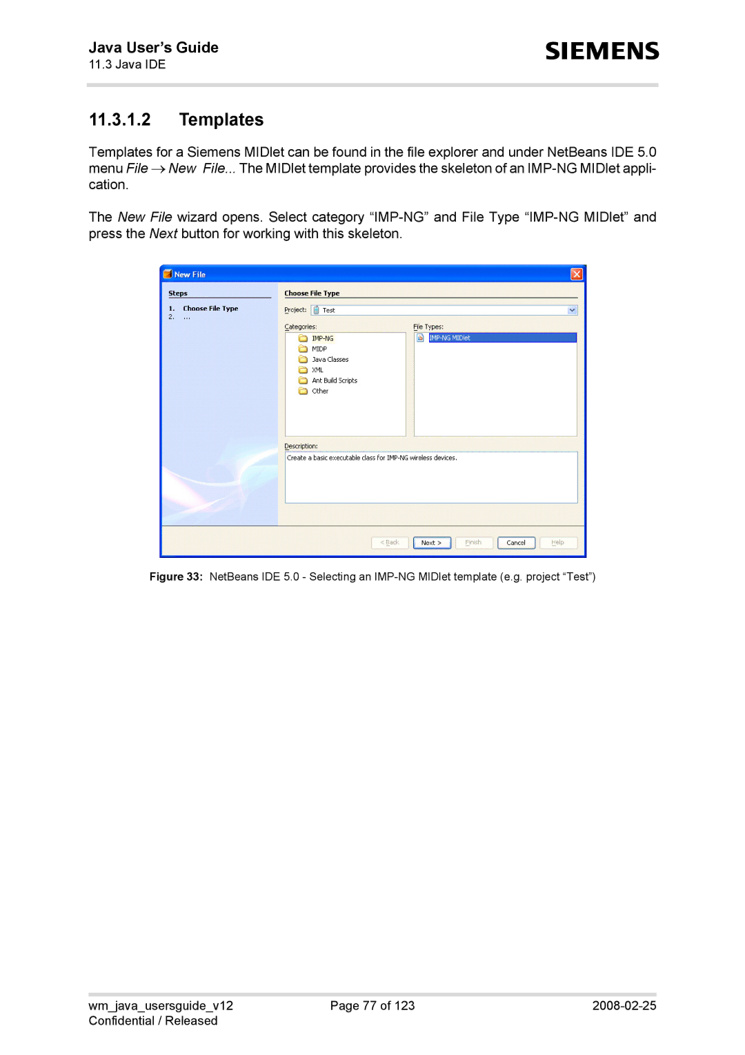 Siemens AC65, TC65, XT75, XT65 manual Templates 