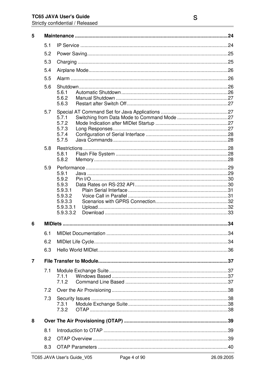 Siemens TC65 manual Maintenance, 3.3.2 