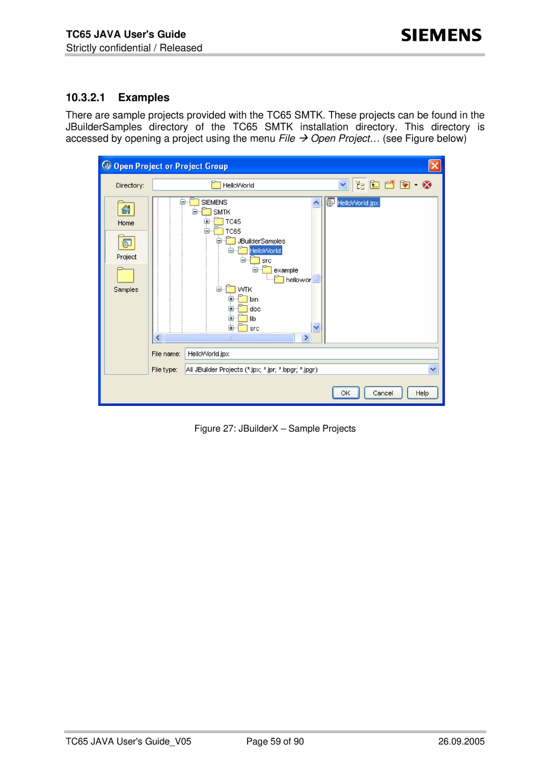 Siemens TC65 manual Examples 