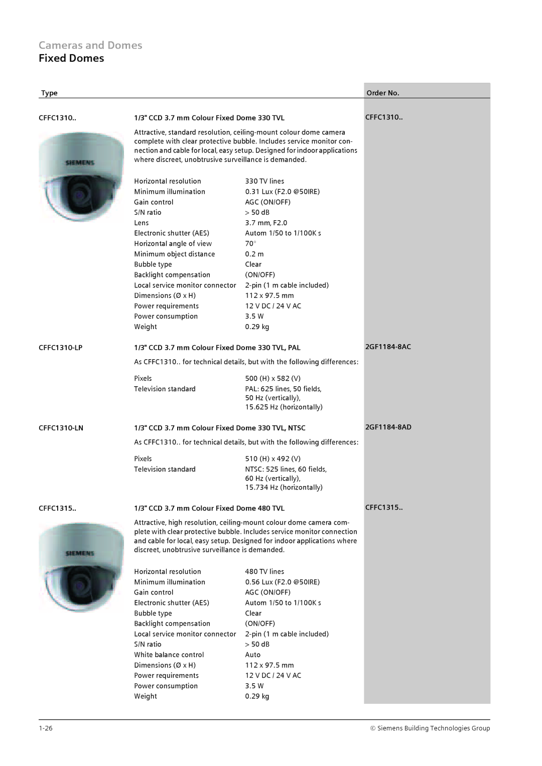 Siemens TFT, CRT manual CFFC1310-LP, CFFC1310-LN 