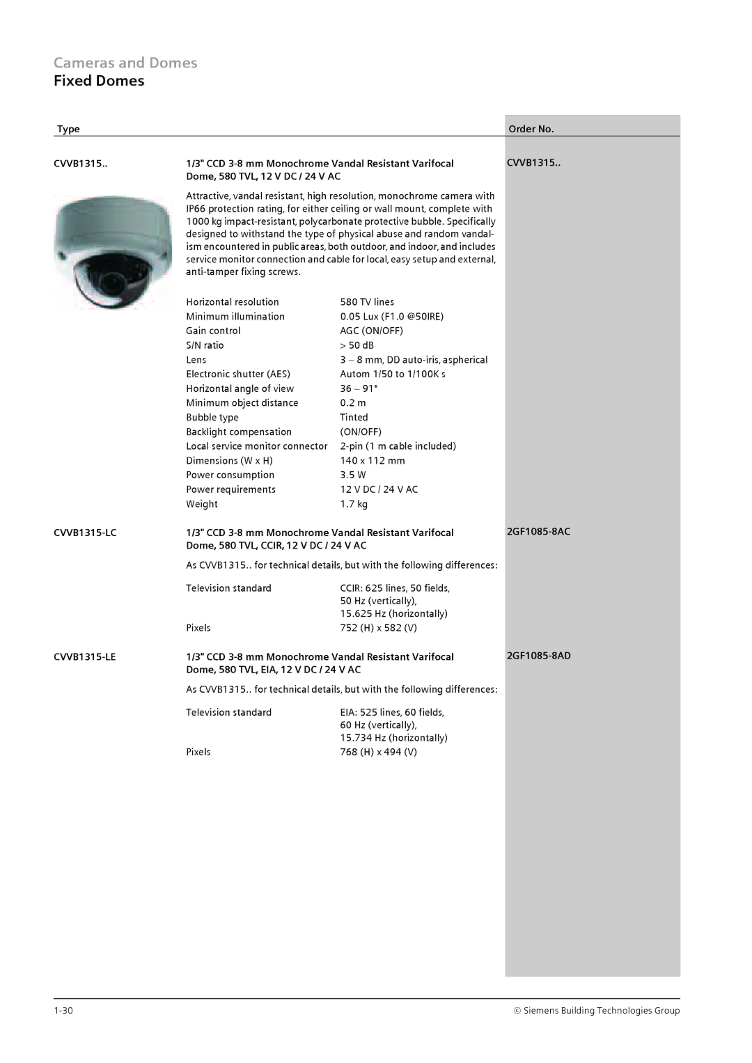 Siemens TFT, CRT manual CVVB1315-LC, CVVB1315-LE 