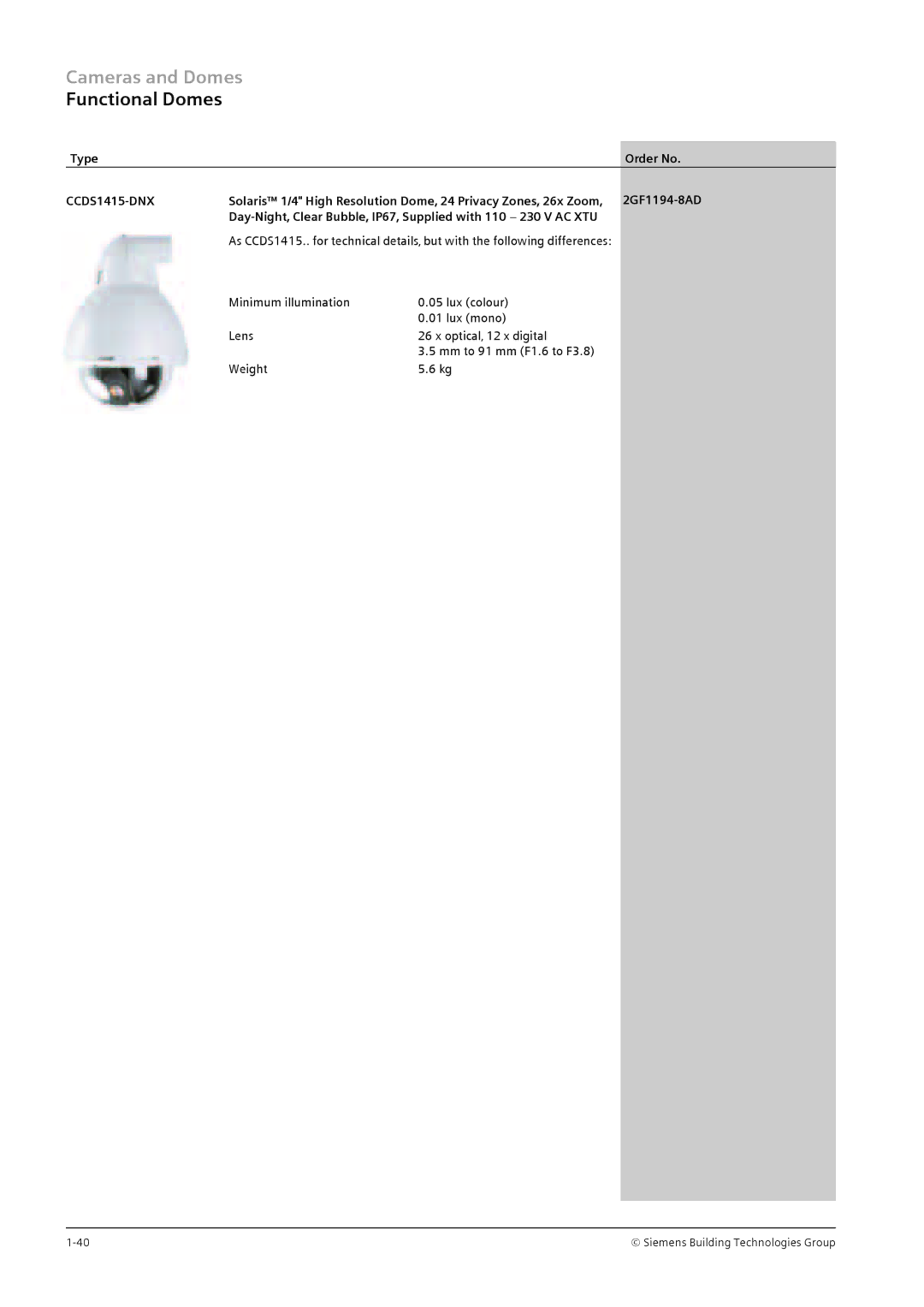 Siemens TFT, CRT manual CCDS1415-DNX, 2GF1194-8AD 