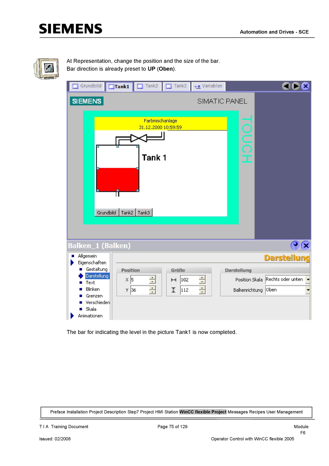 Siemens TP177B manual Automation and Drives SCE 