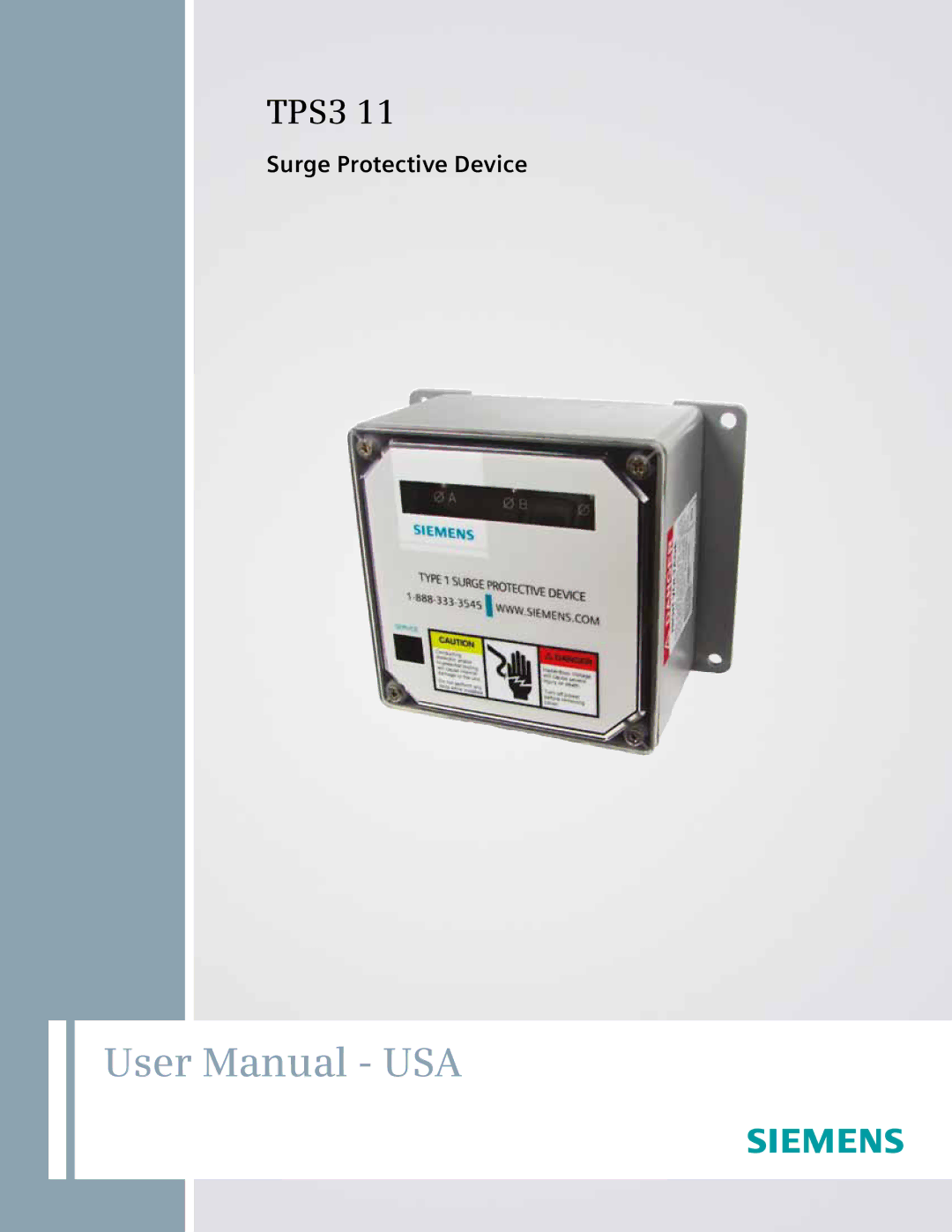 Siemens TPS3 11 user manual 