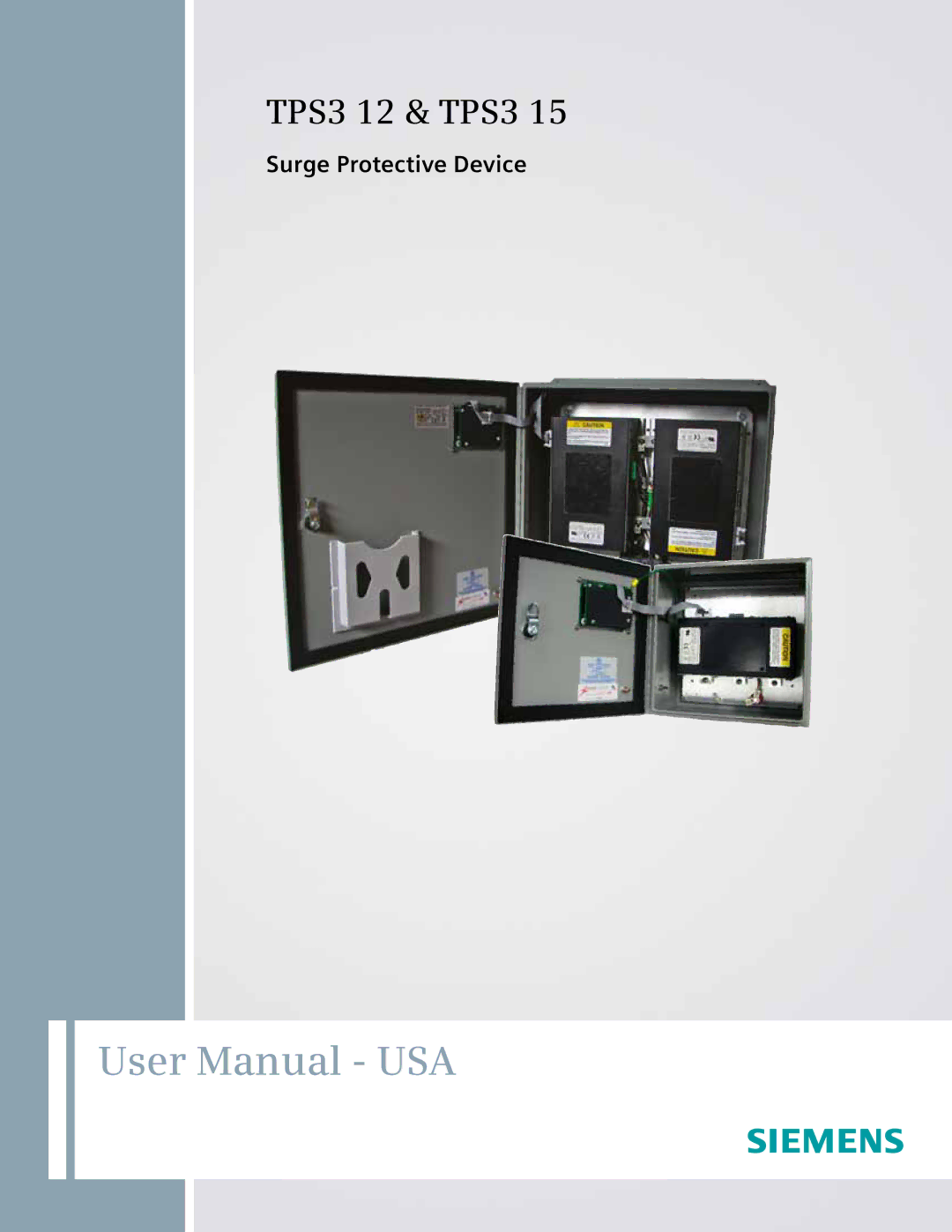 Siemens TPS3 15 user manual TPS3 12 & TPS3 