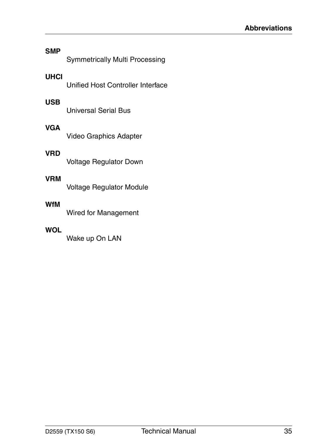 Siemens TX150 S6 technical manual WfM 