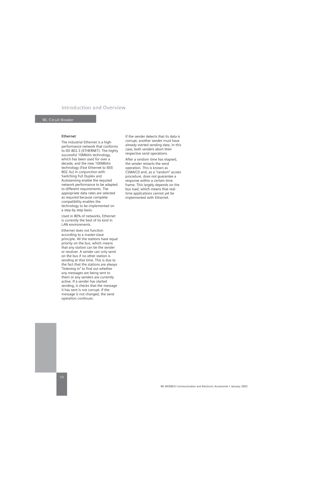 Siemens UL1066, UL 489 specifications Ethernet 