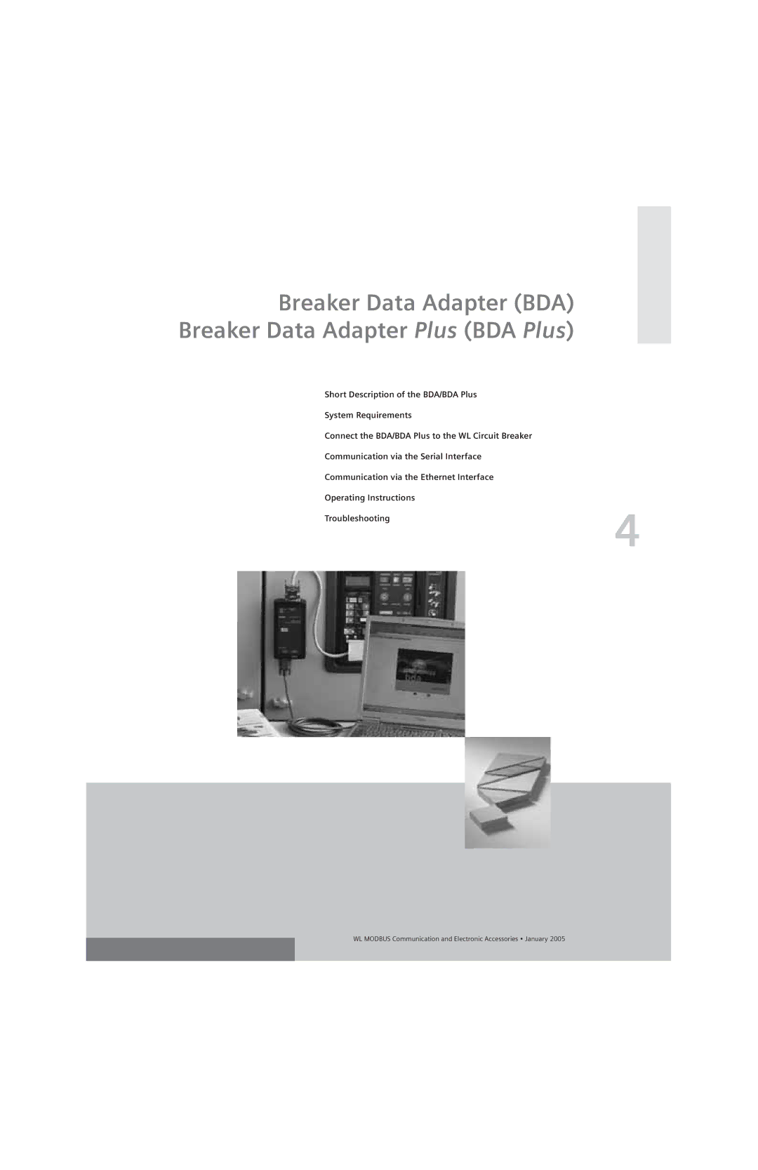 Siemens UL 489, UL1066 specifications Breaker Data Adapter BDA Breaker Data Adapter Plus BDA Plus 