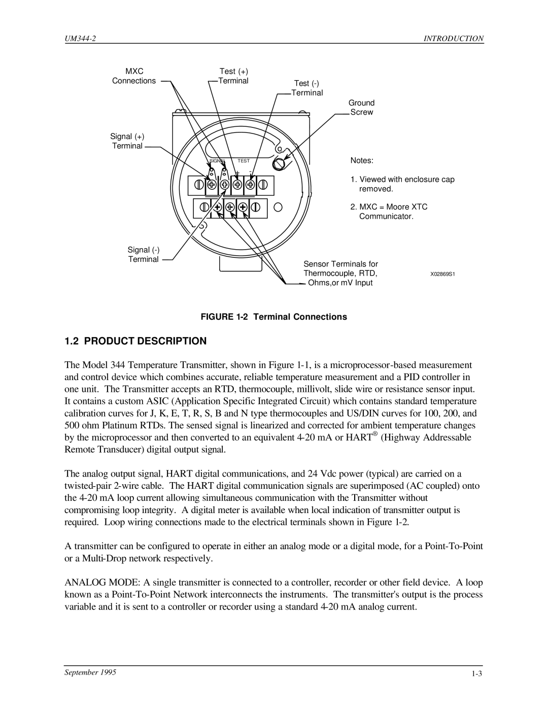 Siemens UM344-2 user manual Product Description, Mxc 