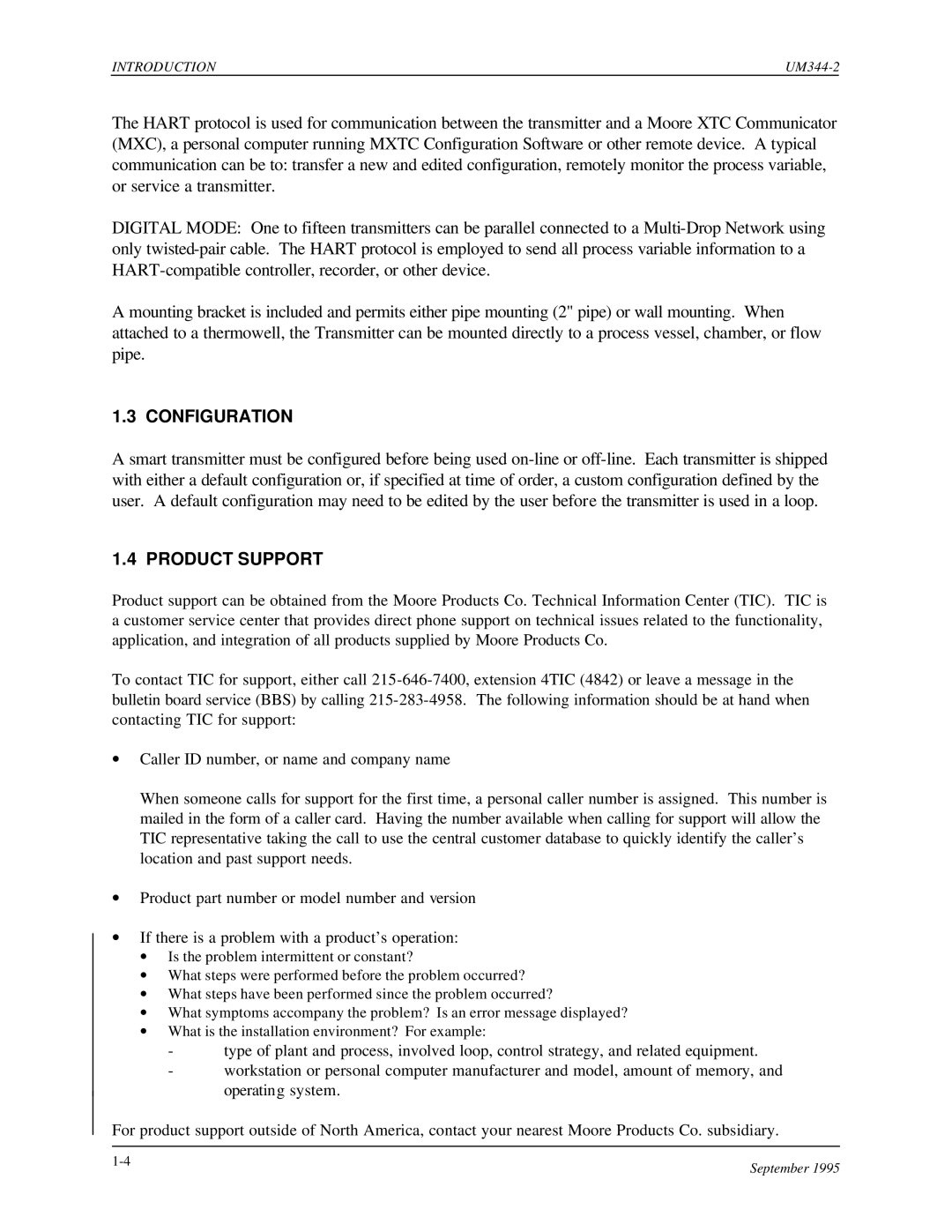 Siemens UM344-2 user manual Configuration, Product Support 