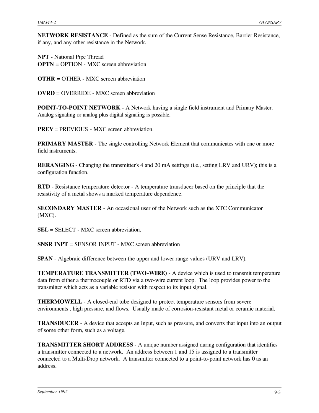 Siemens UM344-2 user manual Glossary 