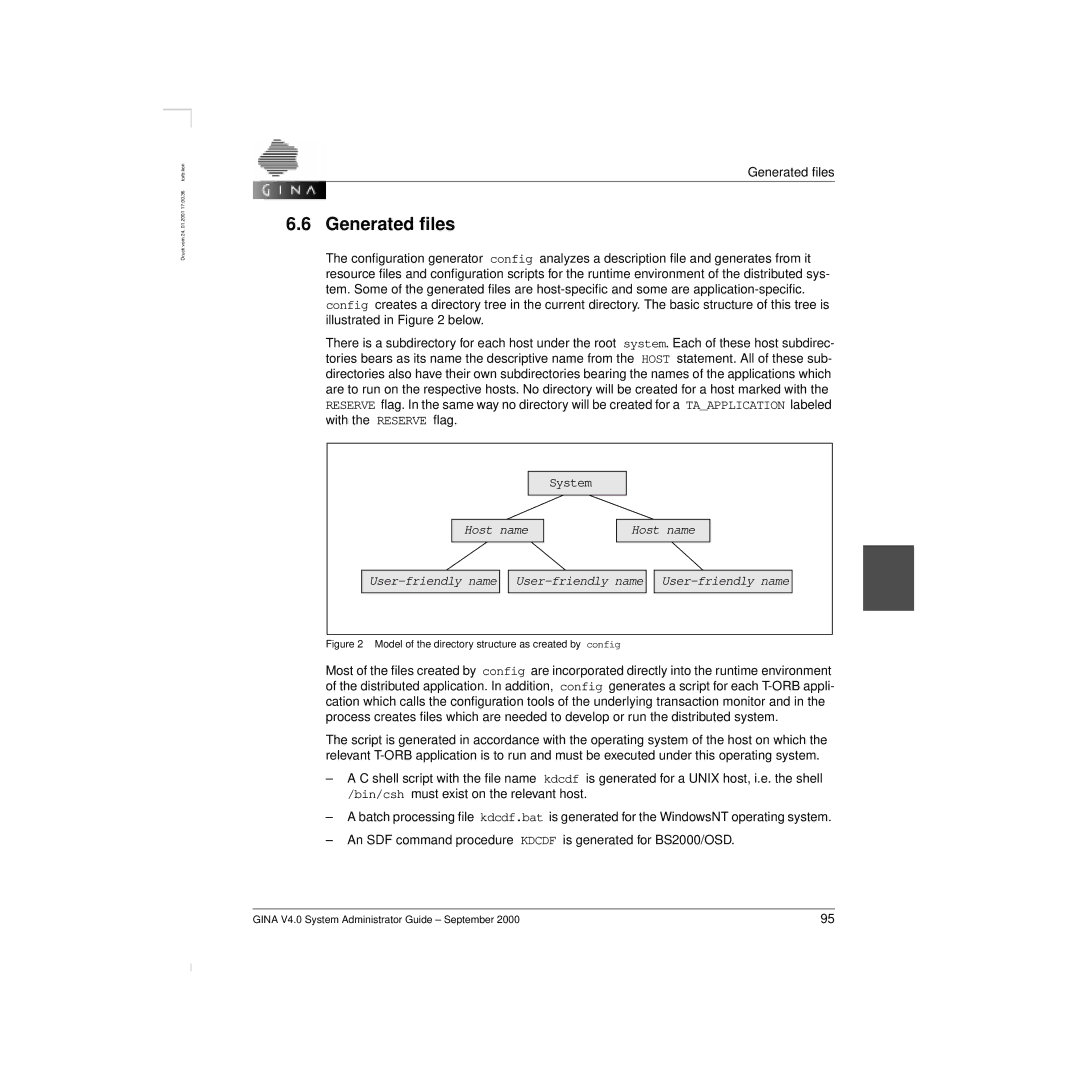 Siemens V 4.0 manual Generated ﬁles, Model of the directory structure as created by config 