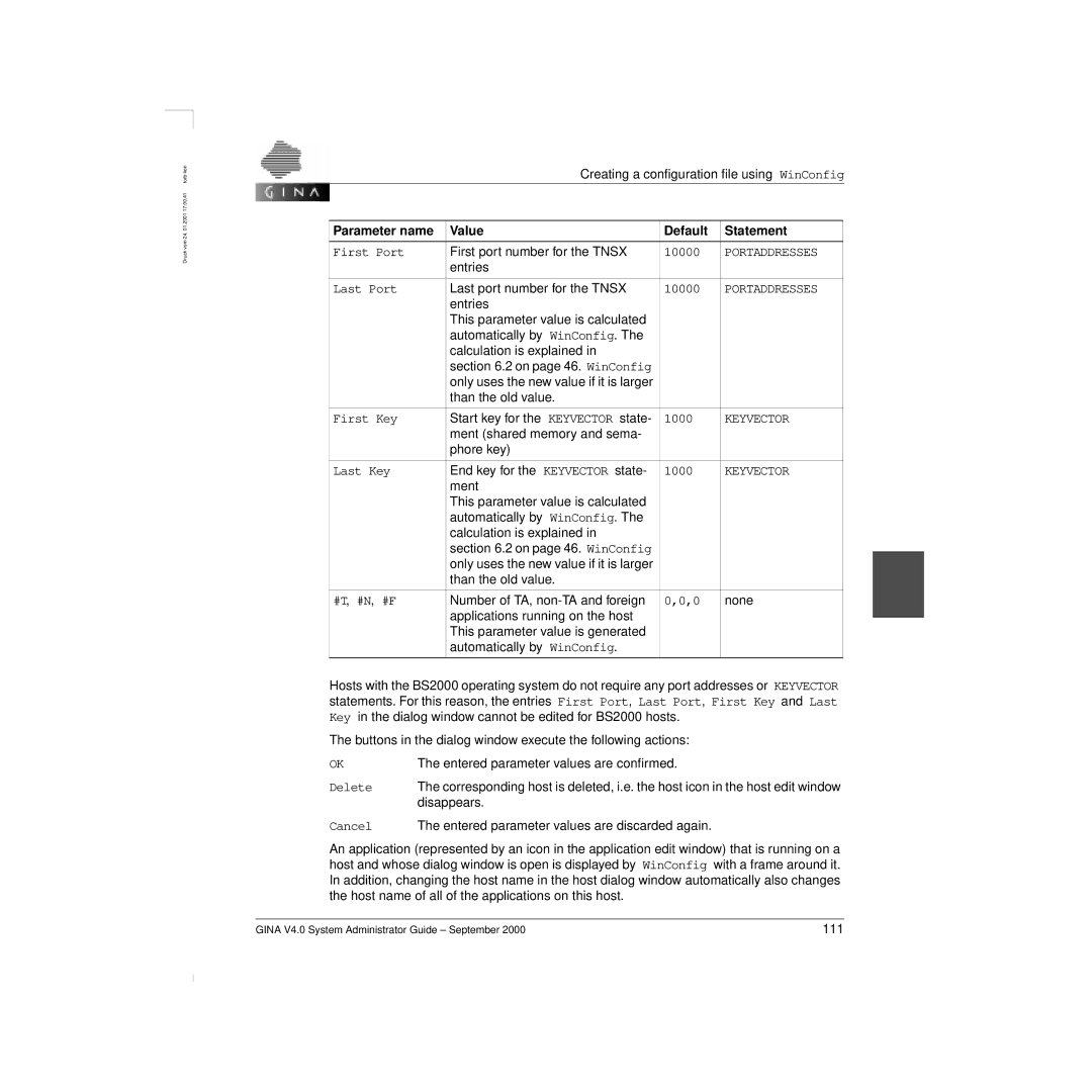 Siemens V 4.0 manual Portaddresses, Keyvector 