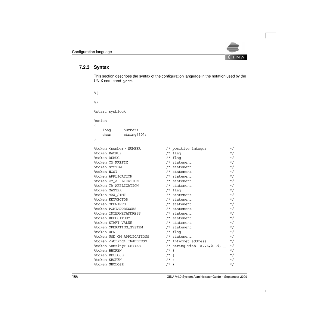 Siemens V 4.0 manual Flag Token Debug Token Cmprefix Statement 