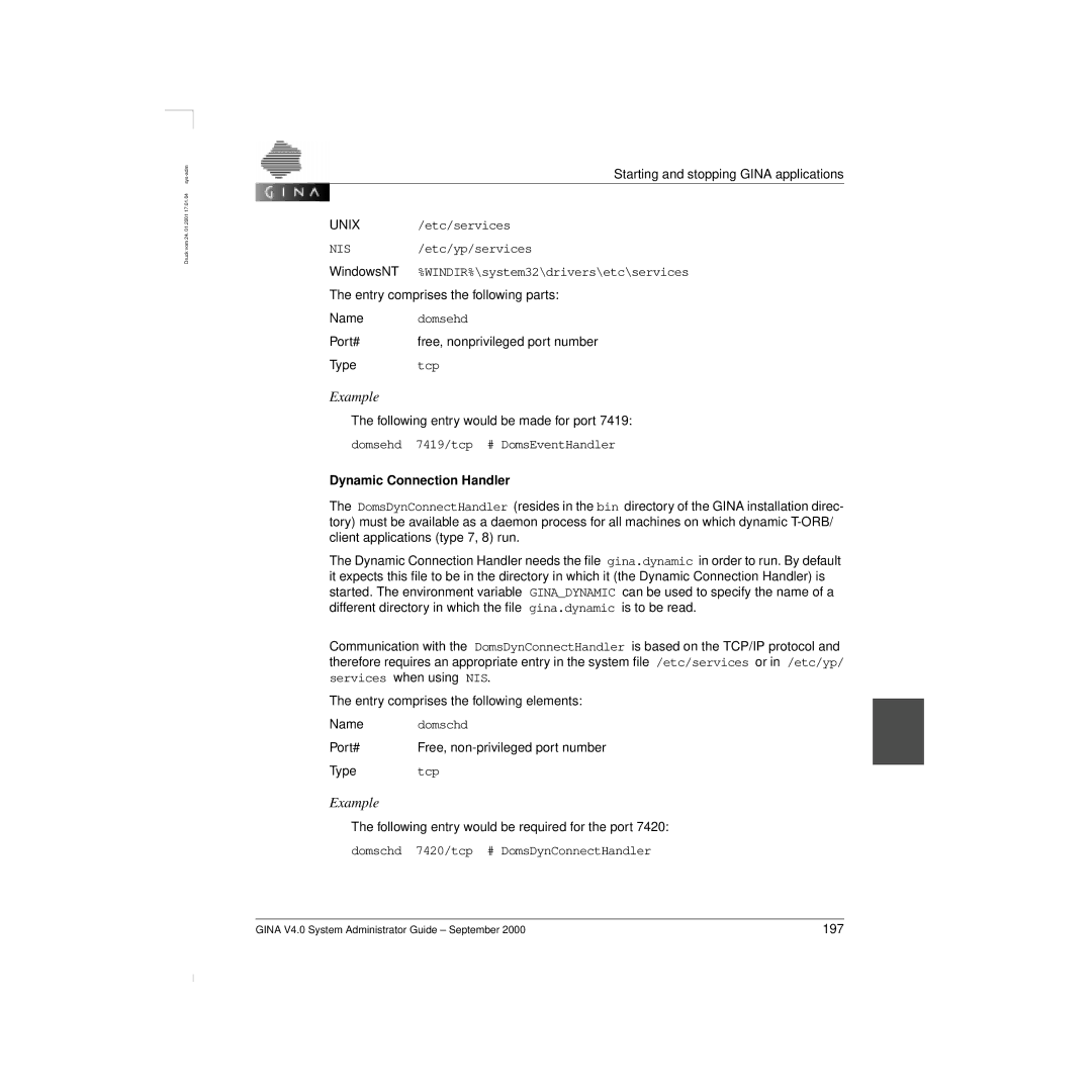 Siemens V 4.0 manual Dynamic Connection Handler 