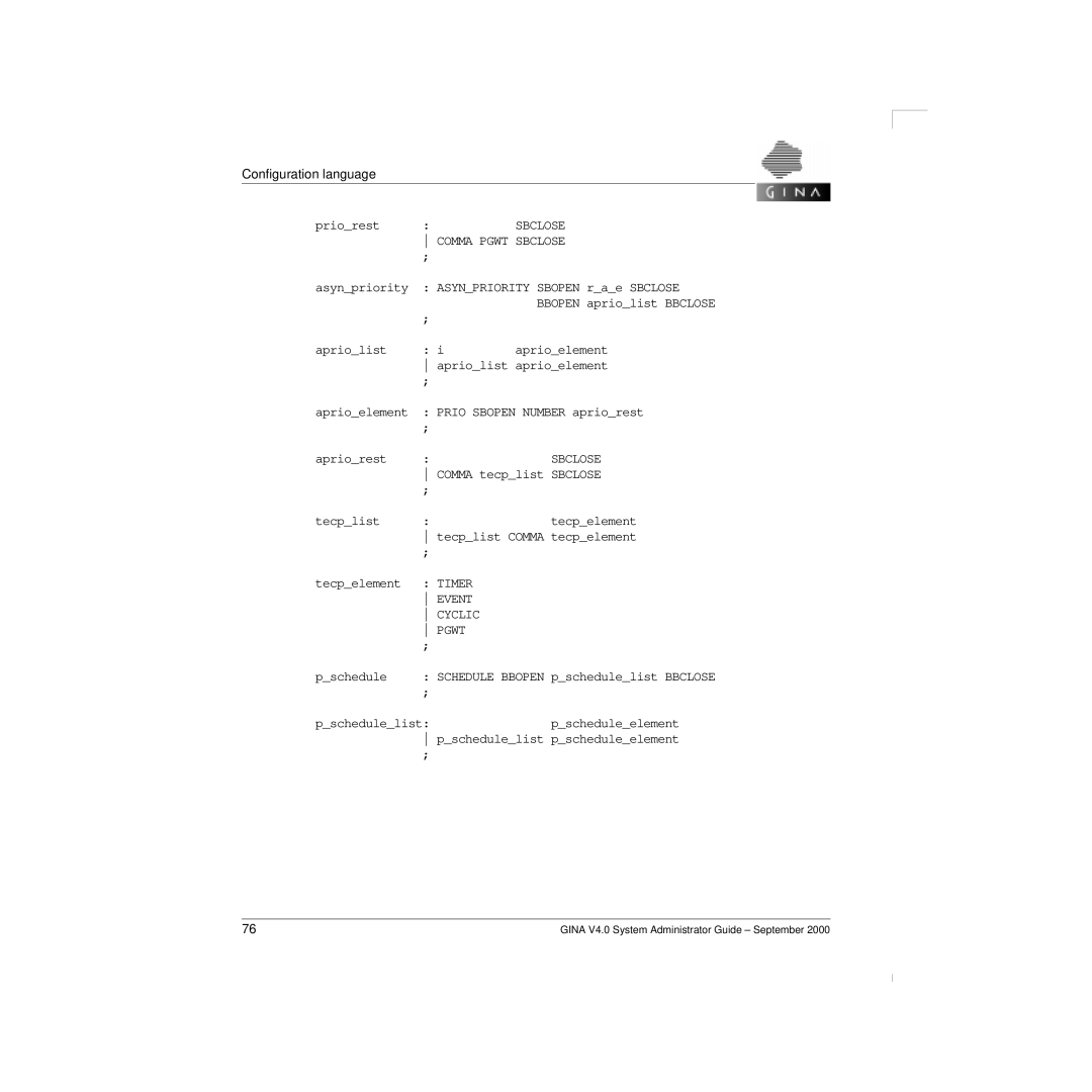 Siemens V 4.0 manual Comma Pgwt Sbclose, Timer Event Cyclic Pgwt 