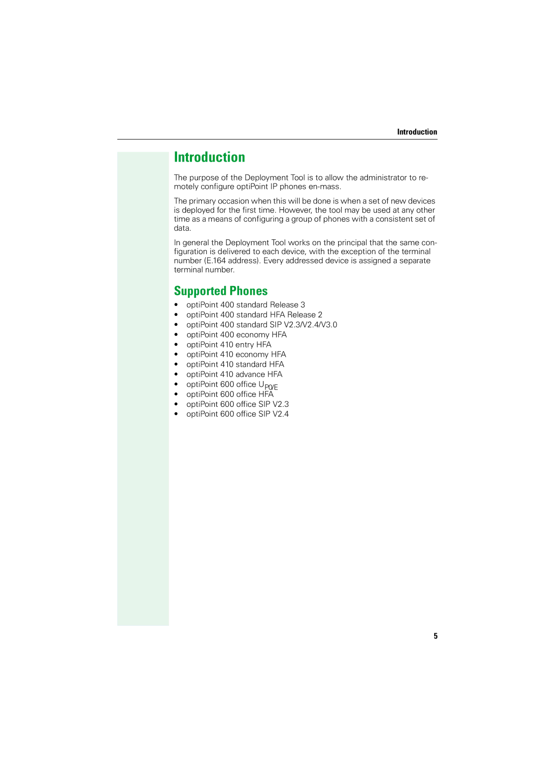 Siemens V1.2.33 manual Introduction, Supported Phones 