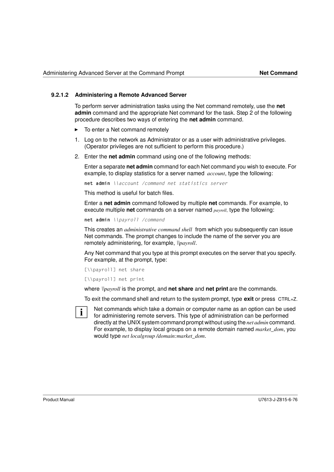 Siemens V4.0 manual Administering a Remote Advanced Server 