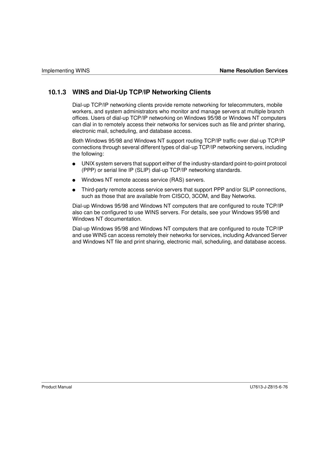 Siemens V4.0 manual Wins and Dial-Up TCP/IP Networking Clients 