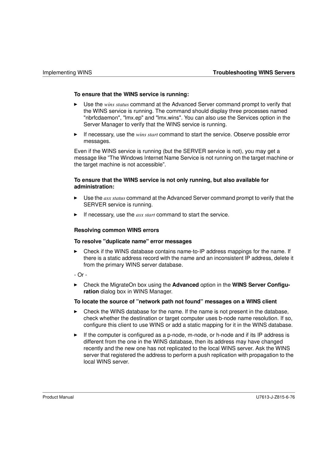 Siemens V4.0 manual To ensure that the Wins service is running 