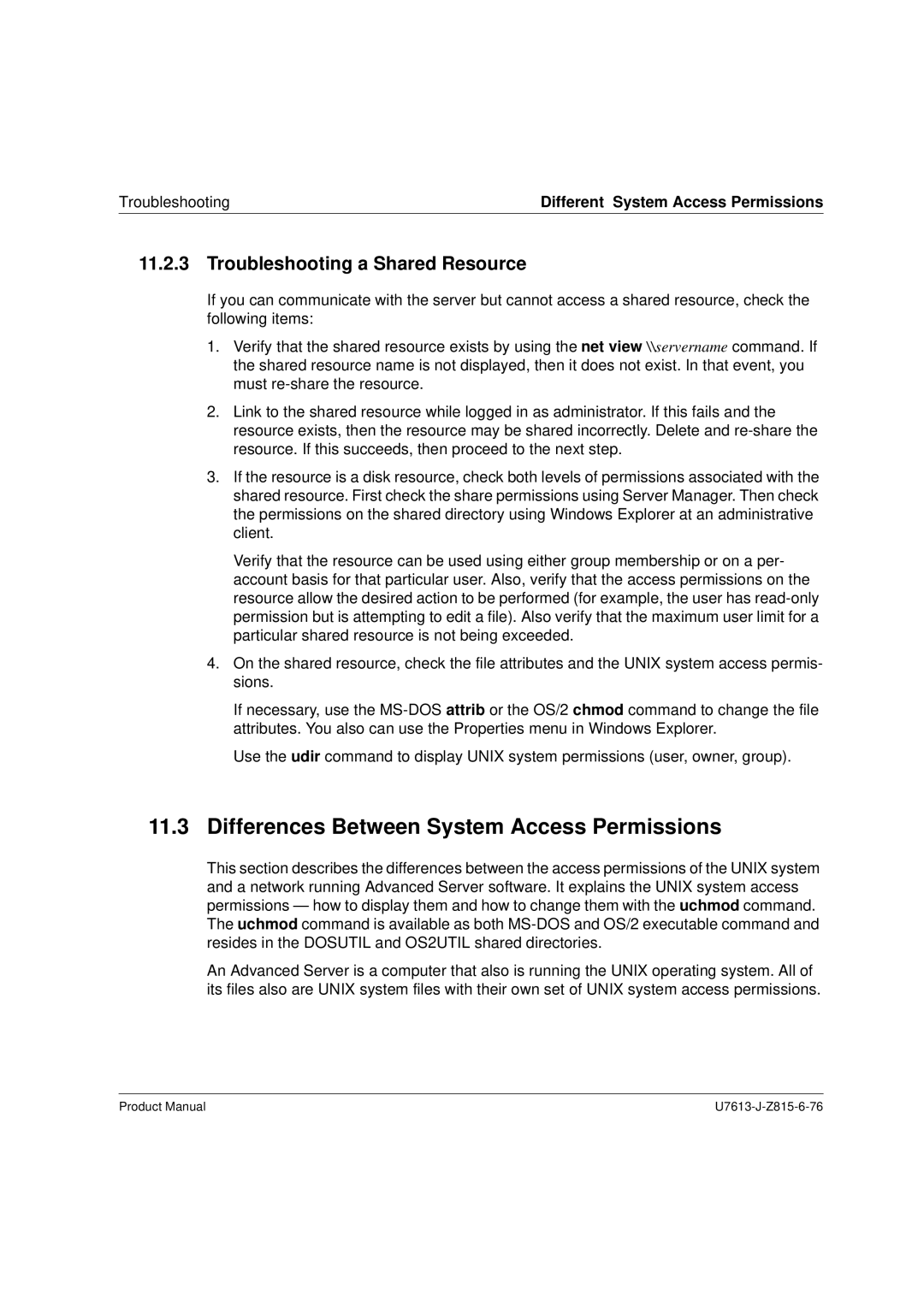 Siemens V4.0 manual Differences Between System Access Permissions, Troubleshooting a Shared Resource 