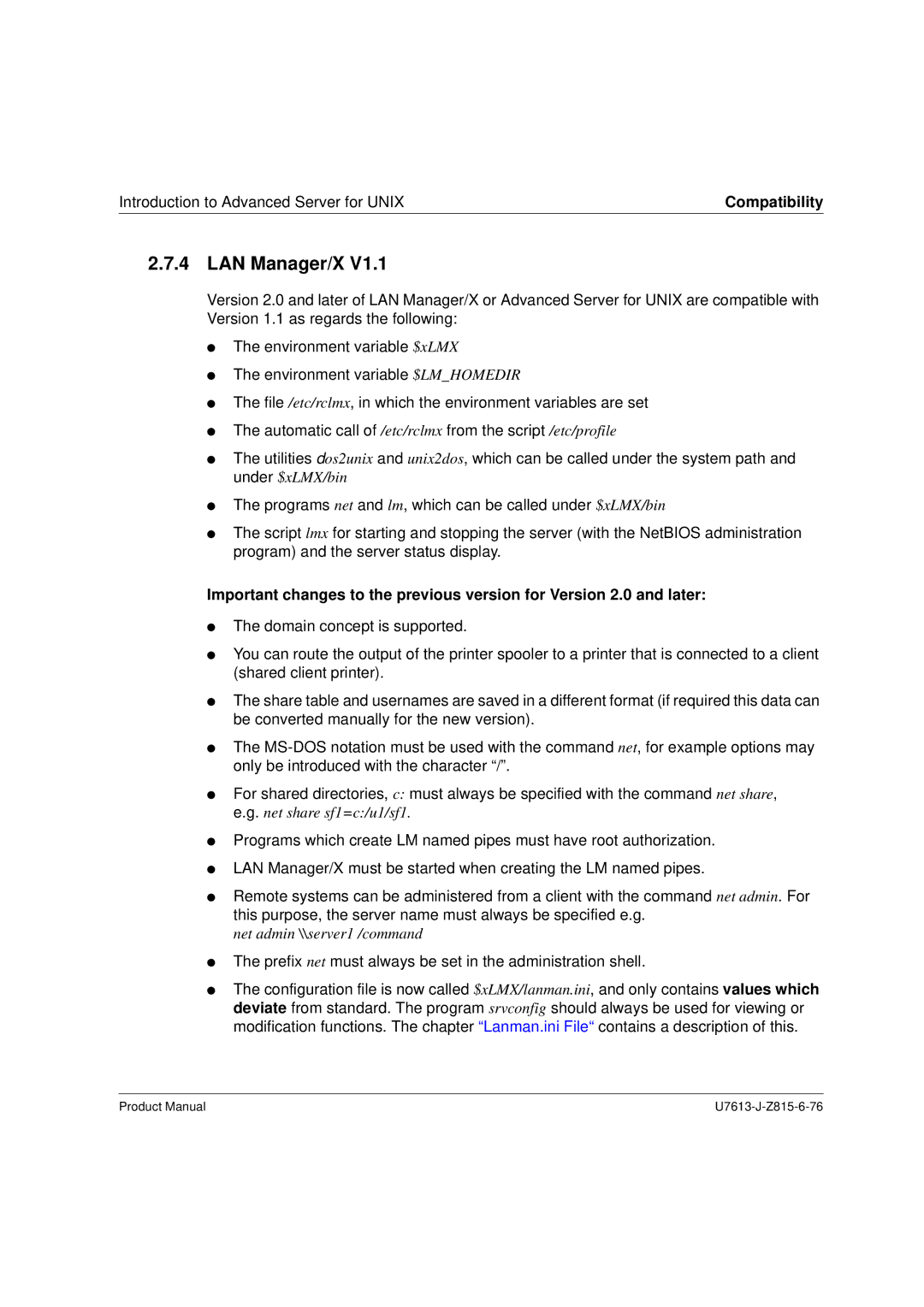 Siemens V4.0 manual LAN Manager/X 