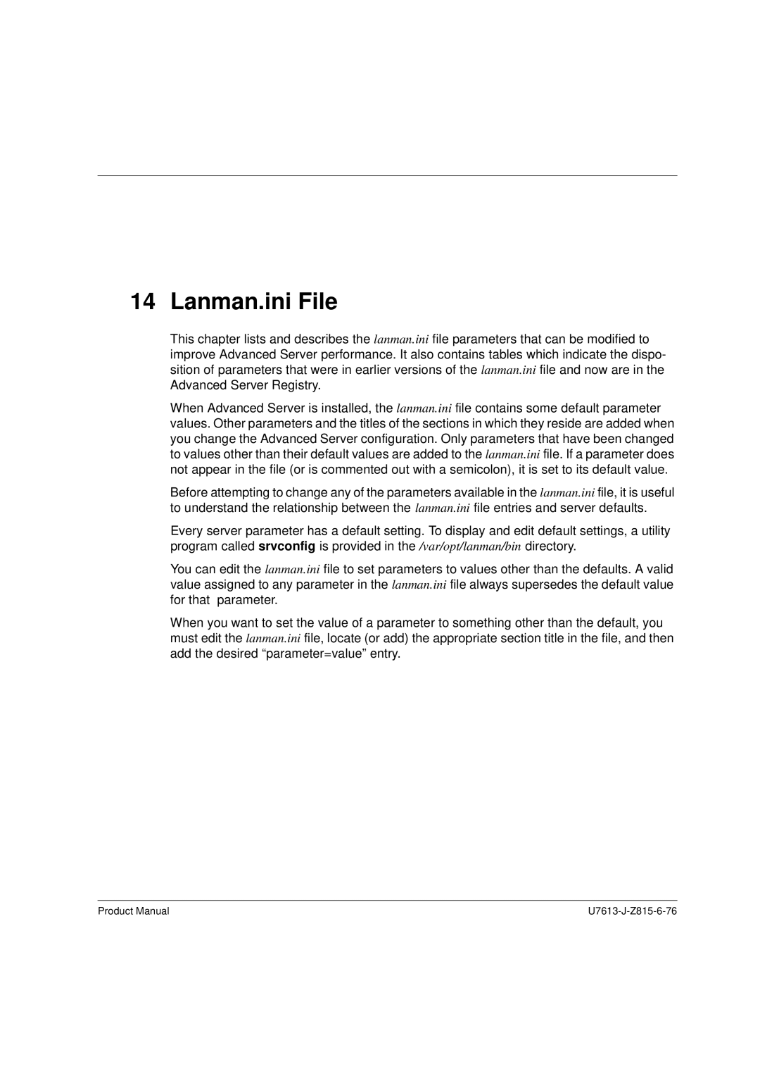 Siemens V4.0 manual Lanman.ini File 