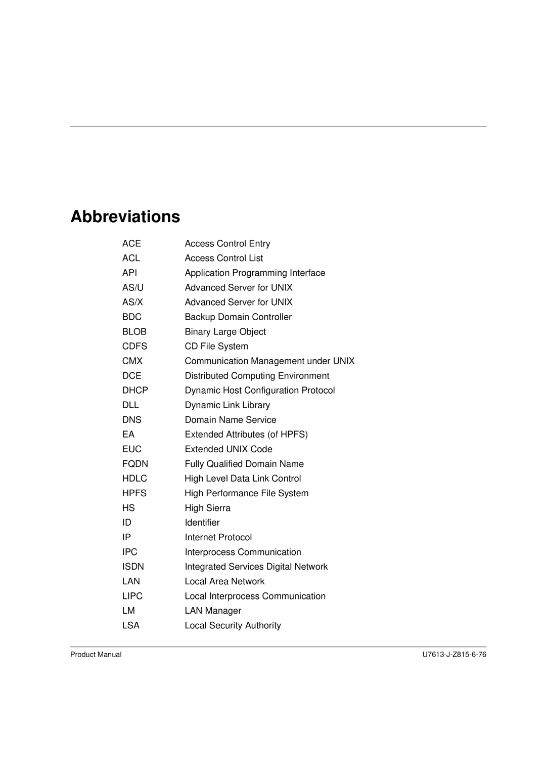 Siemens V4.0 manual Abbreviations 