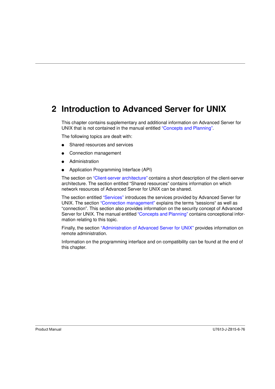 Siemens V4.0 manual Introduction to Advanced Server for Unix 