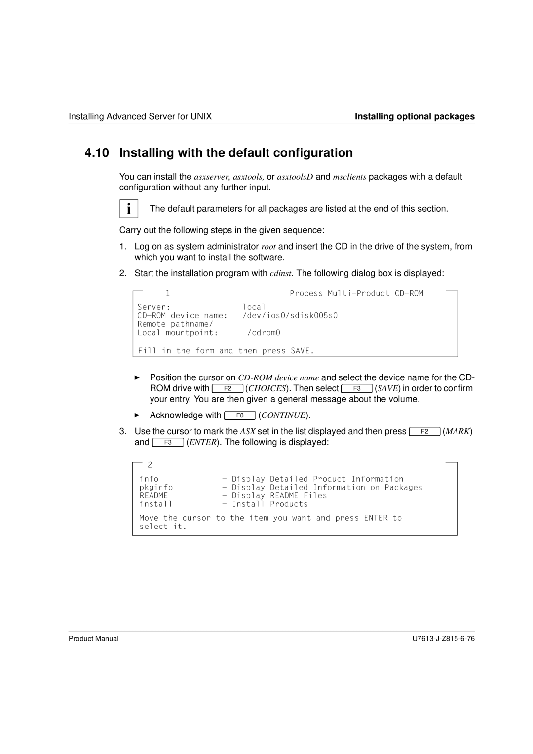 Siemens V4.0 manual Installing with the default configuration 