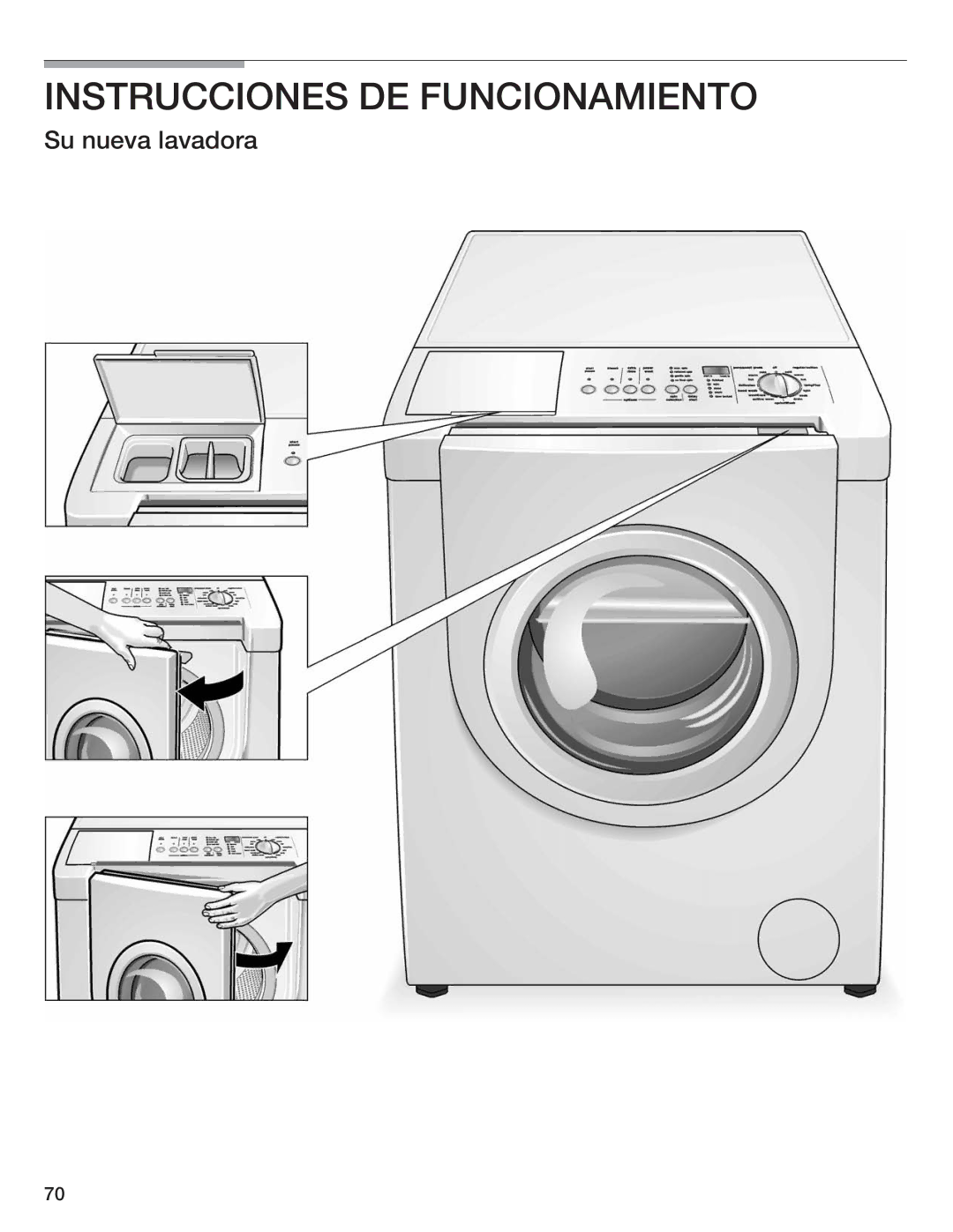 Siemens WFXD5200UC manual Instrucciones DE Funcionamiento, Su nueva lavadora 