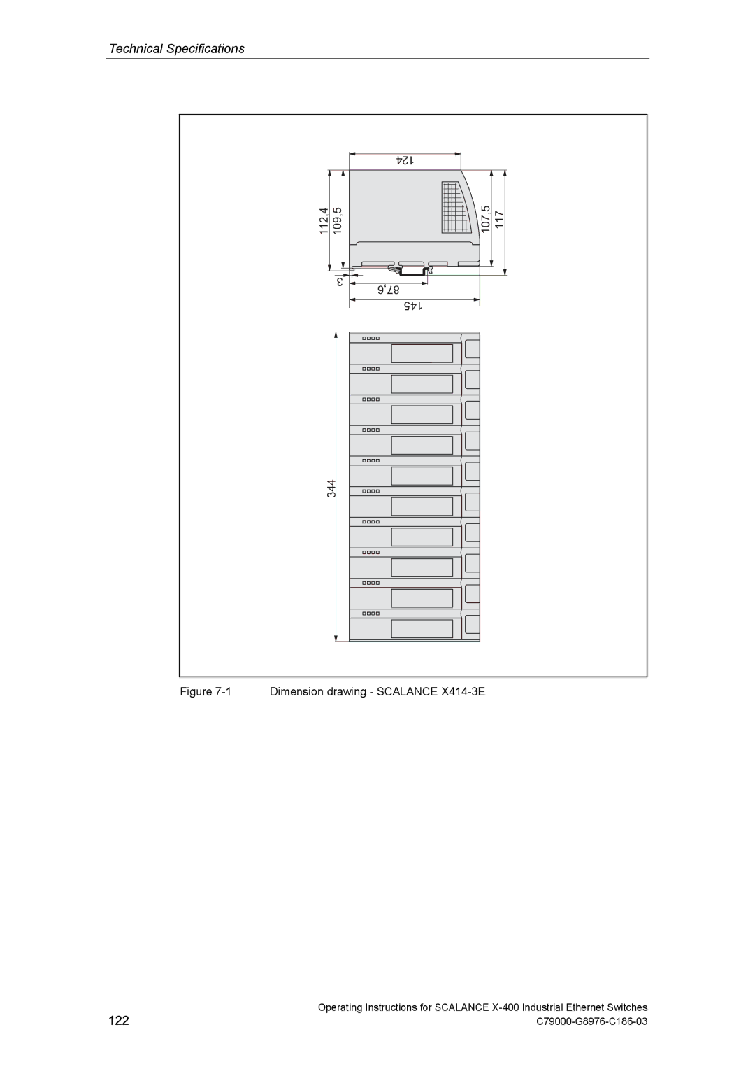 Siemens X-400 technical specifications 122 