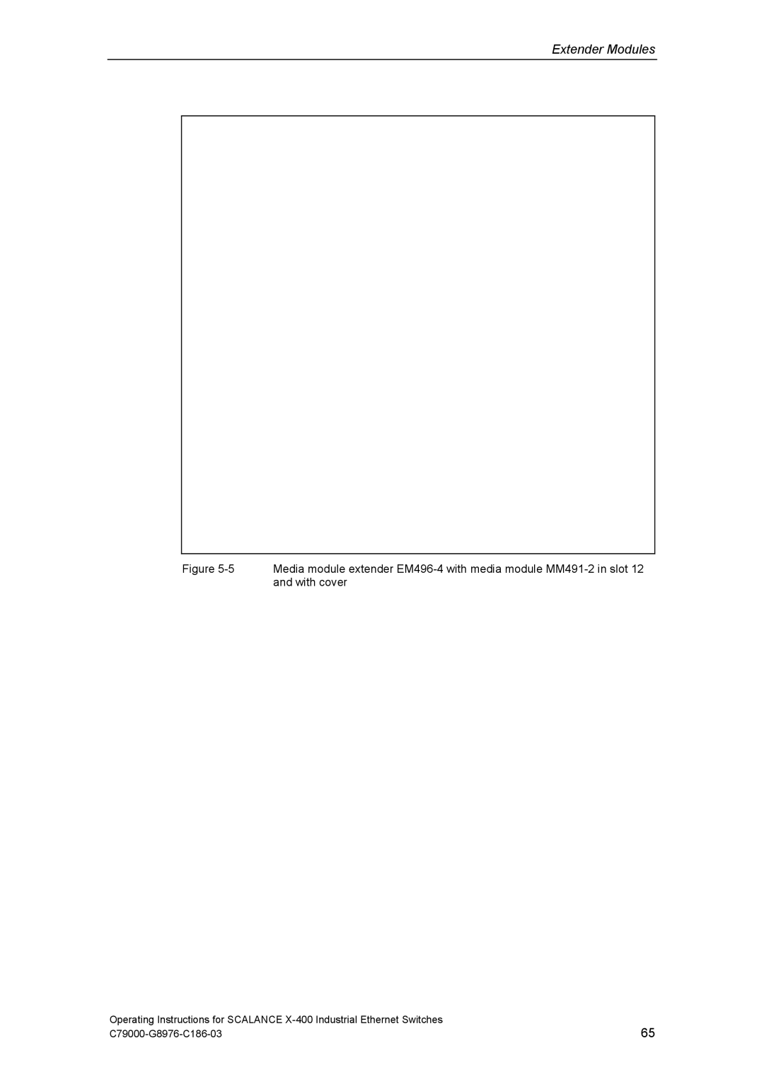 Siemens X-400 technical specifications Extender Modules 