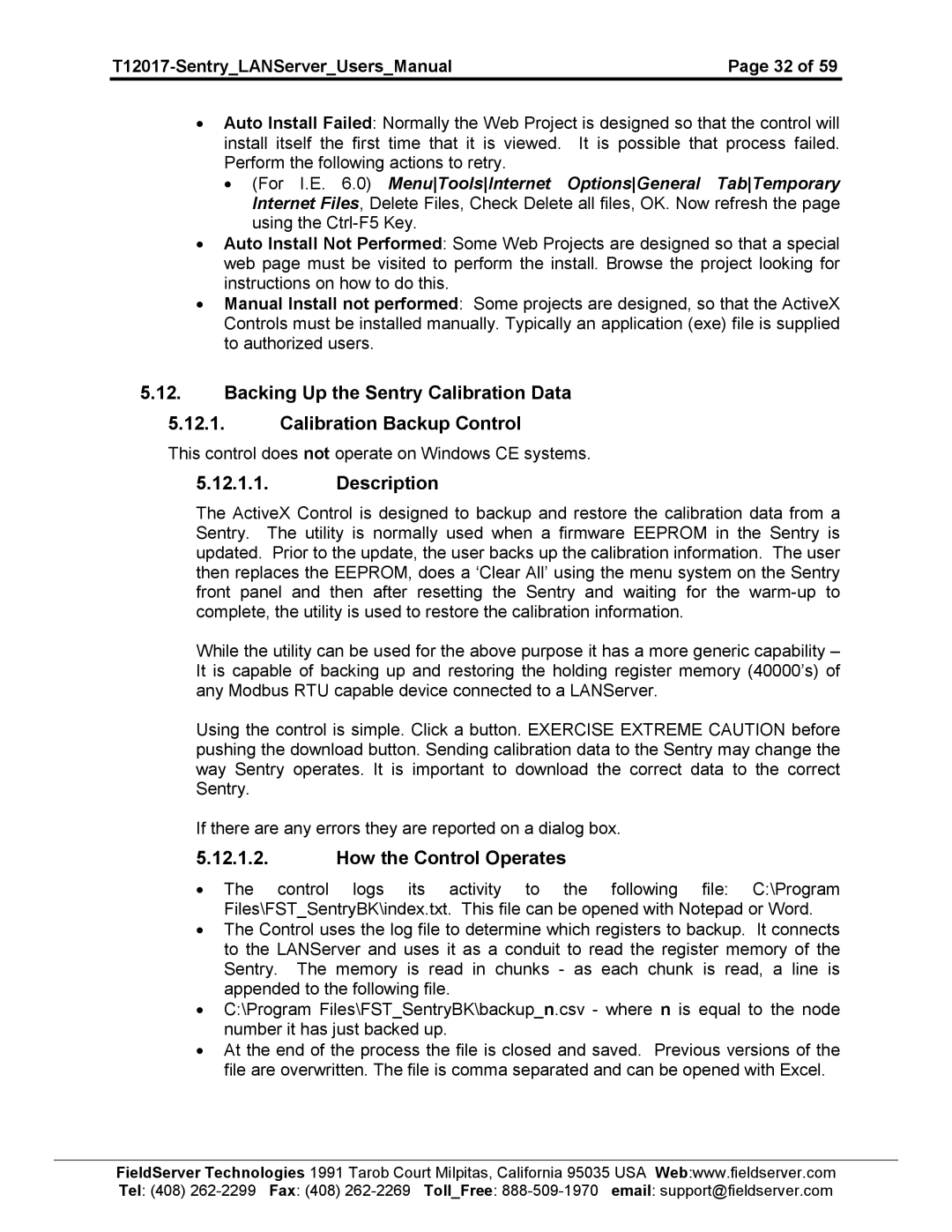 Sierra 5391-02, 5391-01 user manual Description, How the Control Operates 