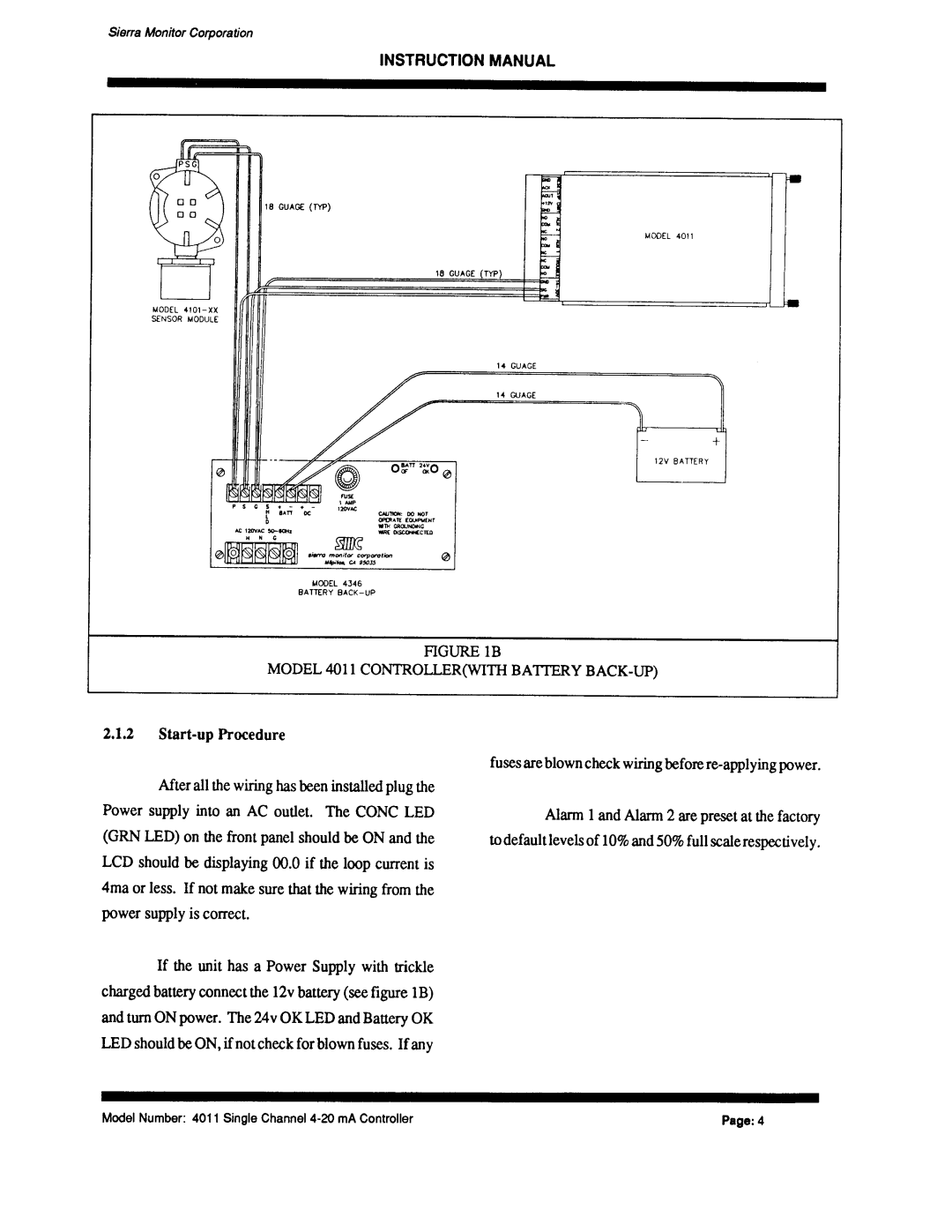 Sierra Monitor Corporation 4011 Series manual 