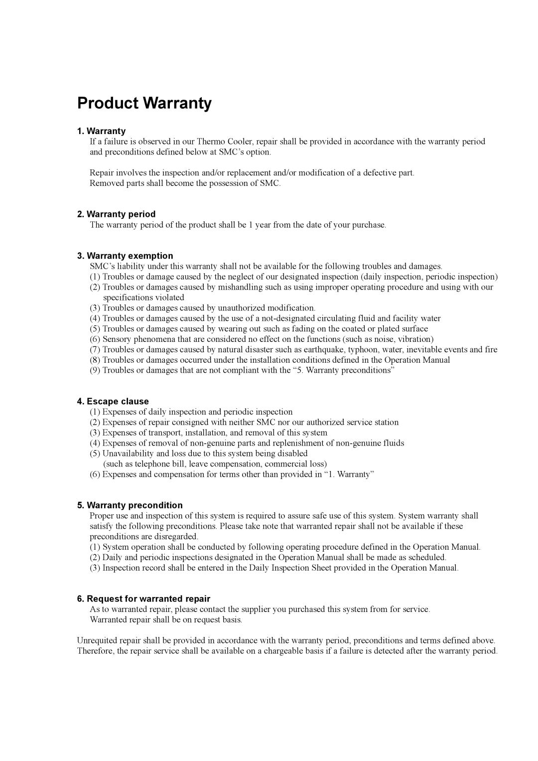 Sierra Monitor Corporation HRG015-W, HRG010-W operation manual Product Warranty 