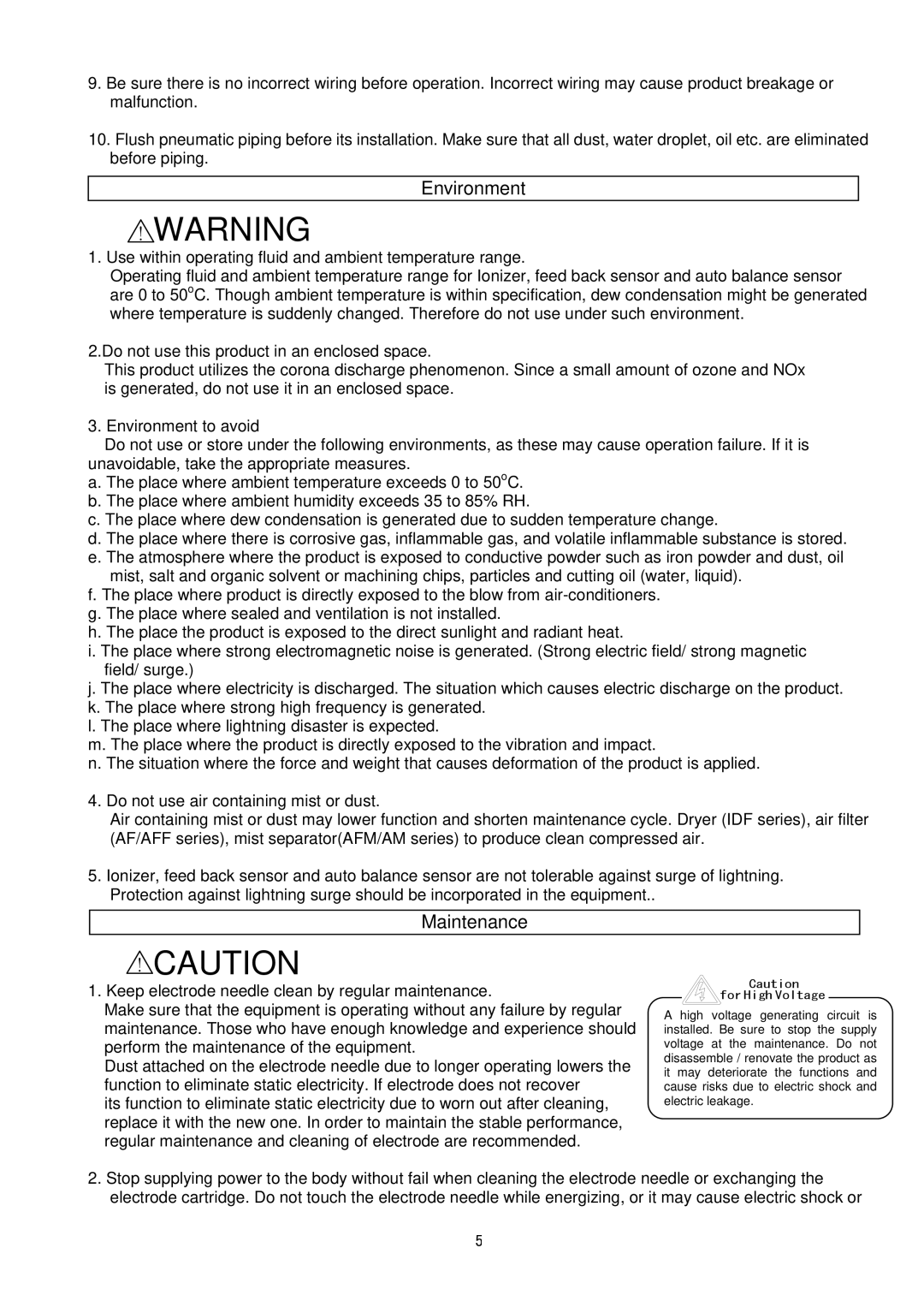 Sierra Monitor Corporation IZS31 operation manual Environment 