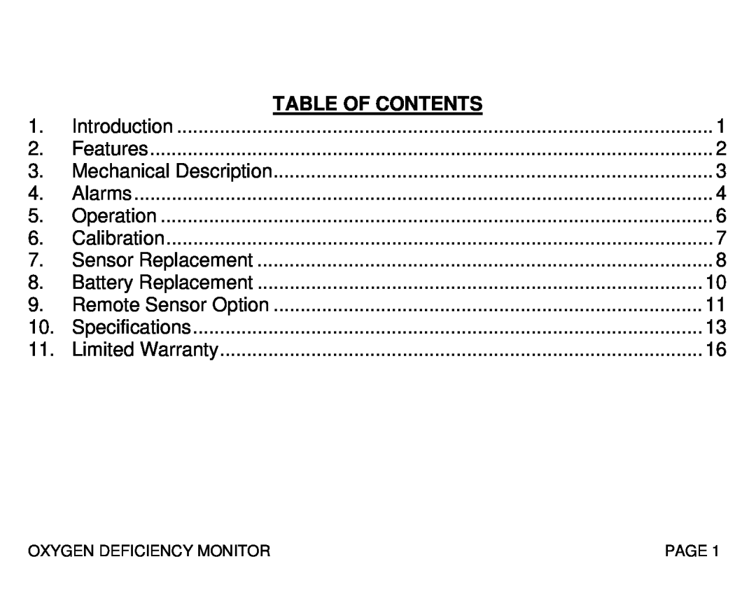 Sierra Monitor Corporation T10008, 55 instruction manual Table Of Contents 