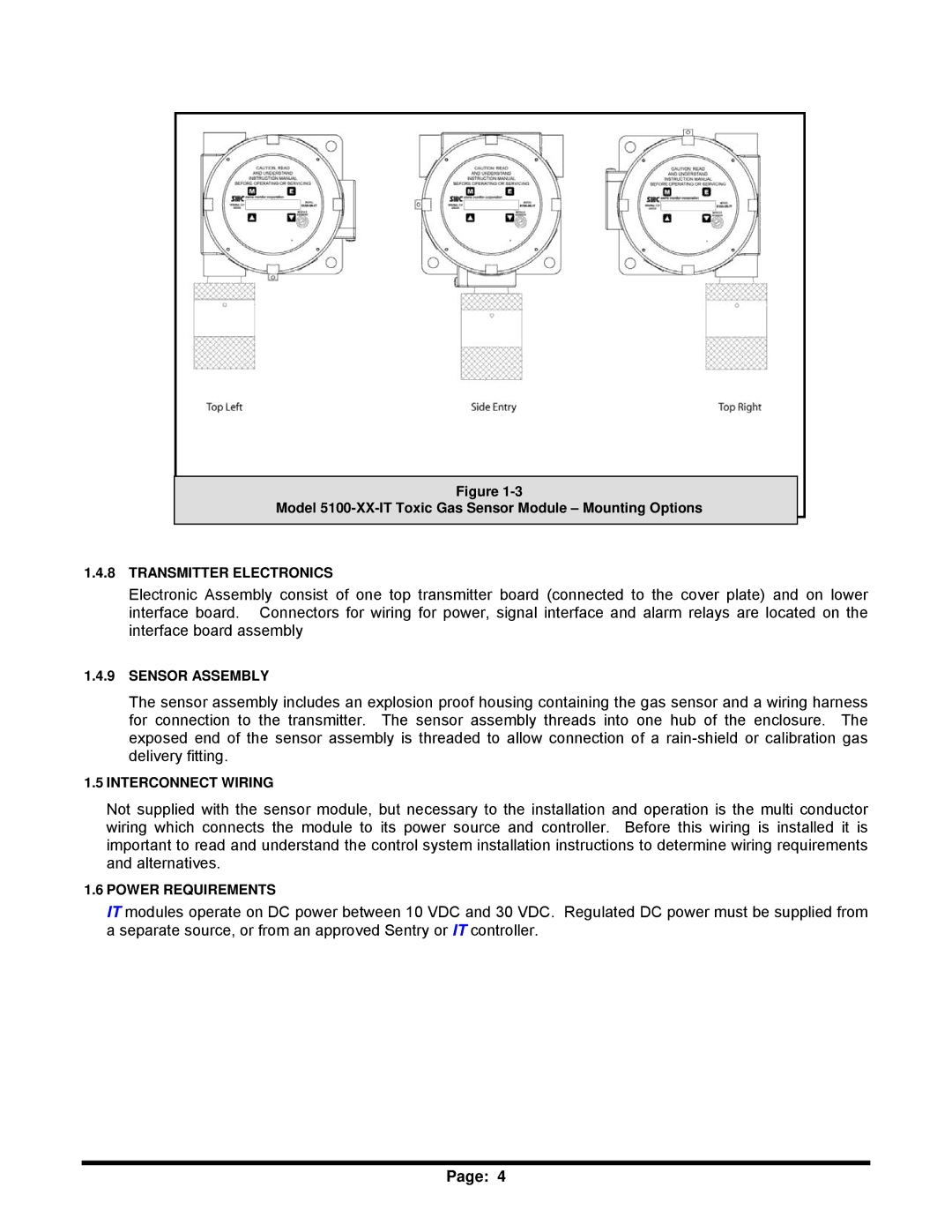 Sierra Monitor Corporation 5100-04-IT, T12020, 5100-06-IT, 5100-05-IT, 5100-03-IT instruction manual Transmitter Electronics 