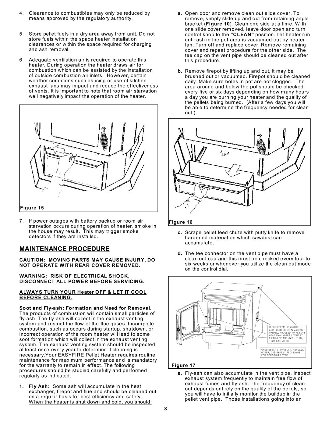 Sierra Products EF-3801B-AL owner manual Maintenance Procedure 