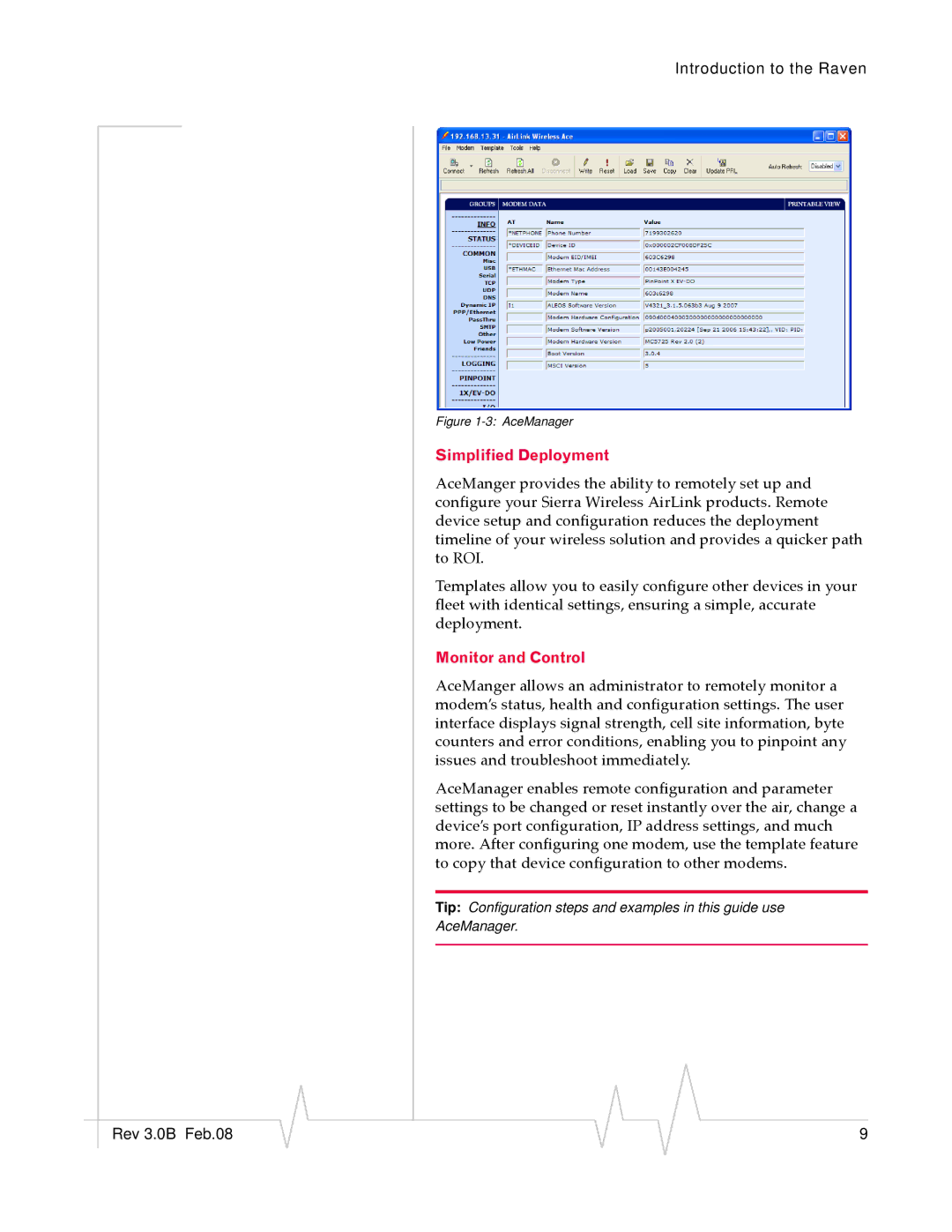 Sierra Raven EDGE manual Simplified Deployment, Monitor and Control 