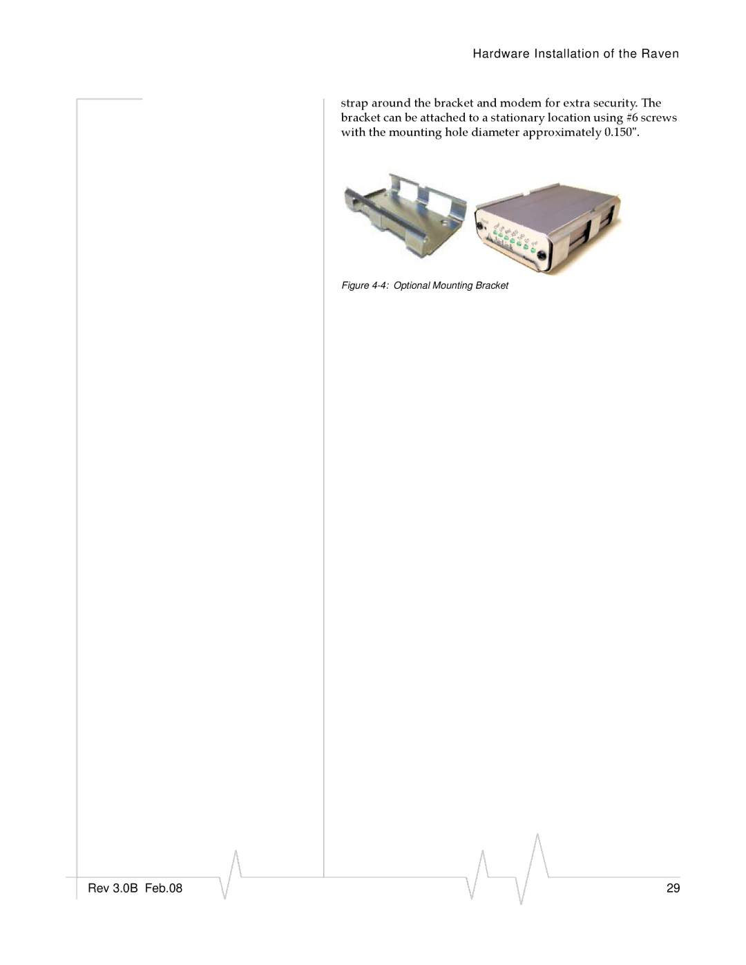 Sierra Raven EDGE manual Optional Mounting Bracket 