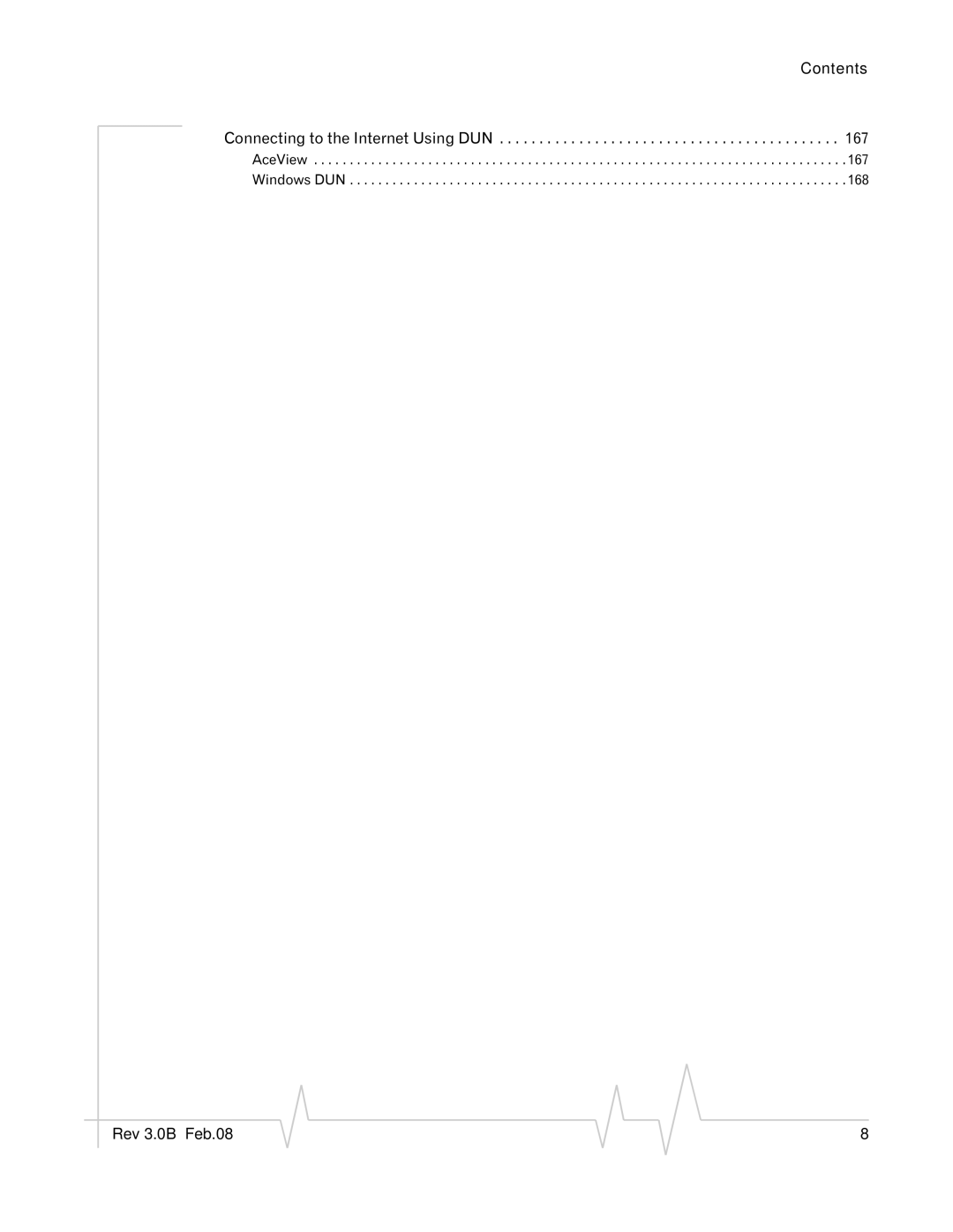 Sierra Wireless 20070914 manual Contents Connecting to the Internet Using DUN 