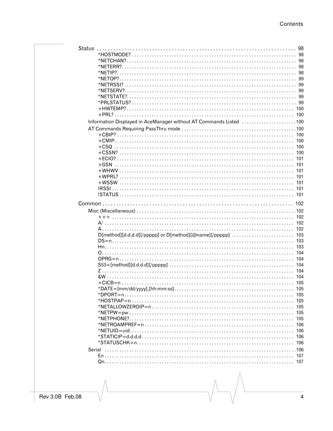 Sierra Wireless 20070914 manual Contents 