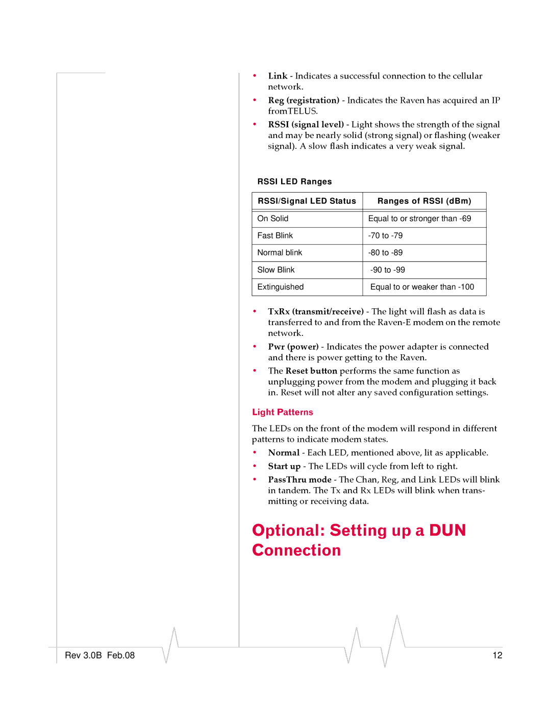 Sierra Wireless 20070914 quick start Optional Setting up a DUN Connection 