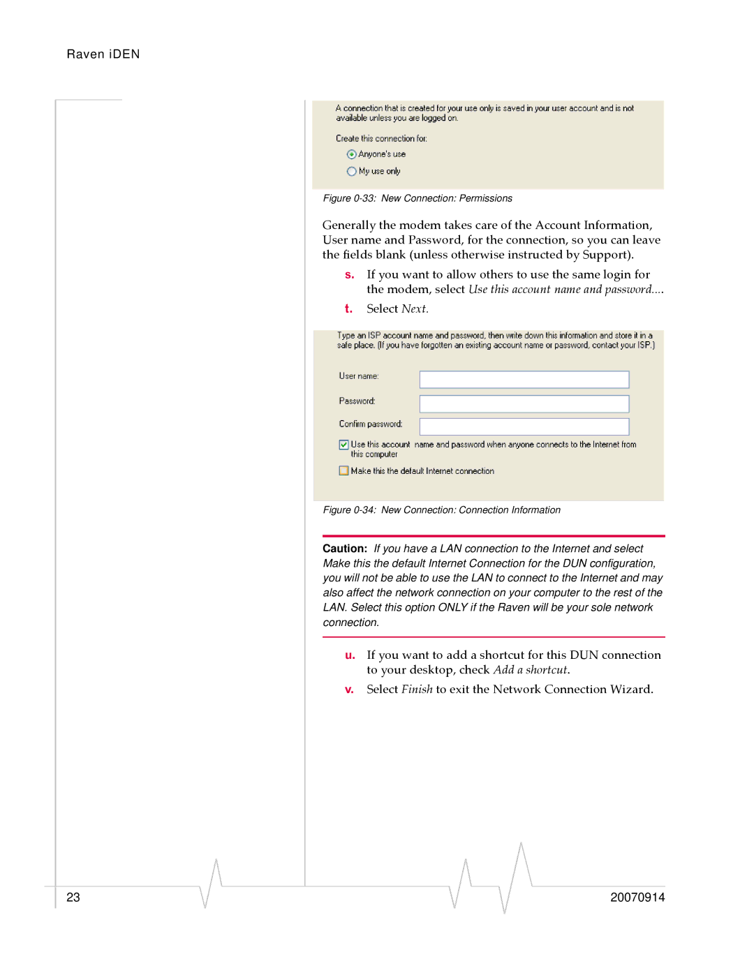 Sierra Wireless 20070914 quick start New Connection Permissions 