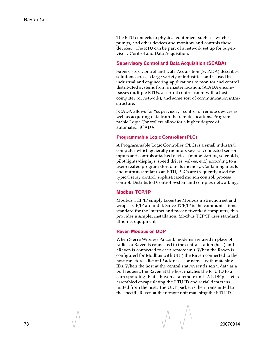 Sierra Wireless 20070914 Supervisory Control and Data Acquisition Scada, Programmable Logic Controller PLC, Modbus TCP/IP 