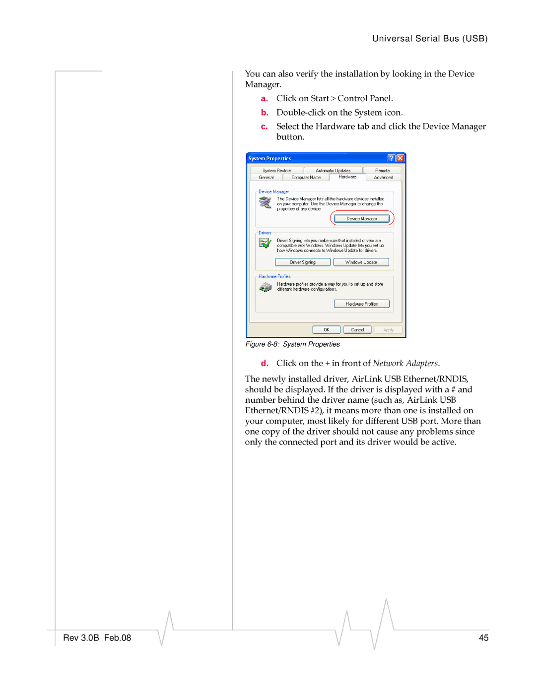 Sierra Wireless 20070914 manual System Properties 