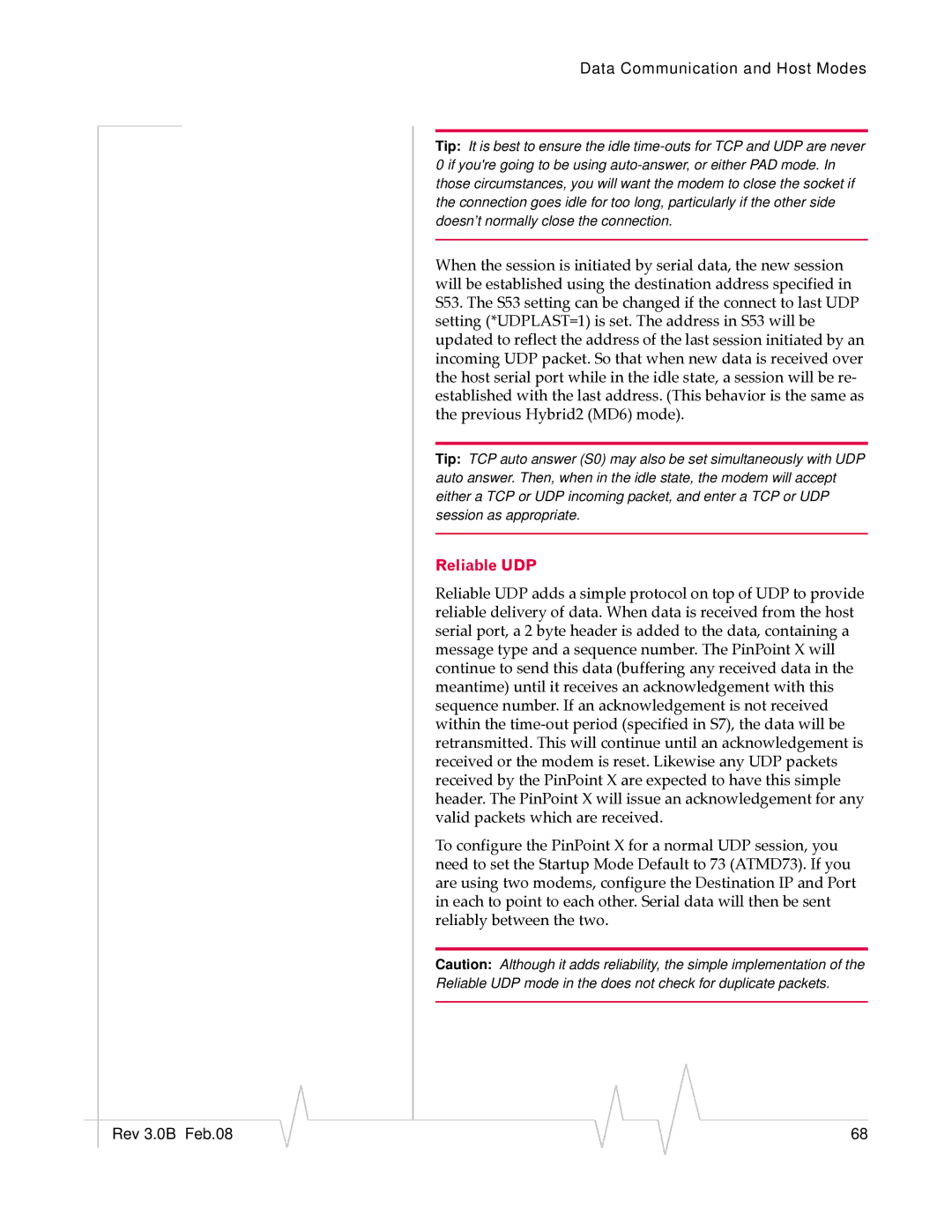 Sierra Wireless 20070914 manual Reliable UDP 