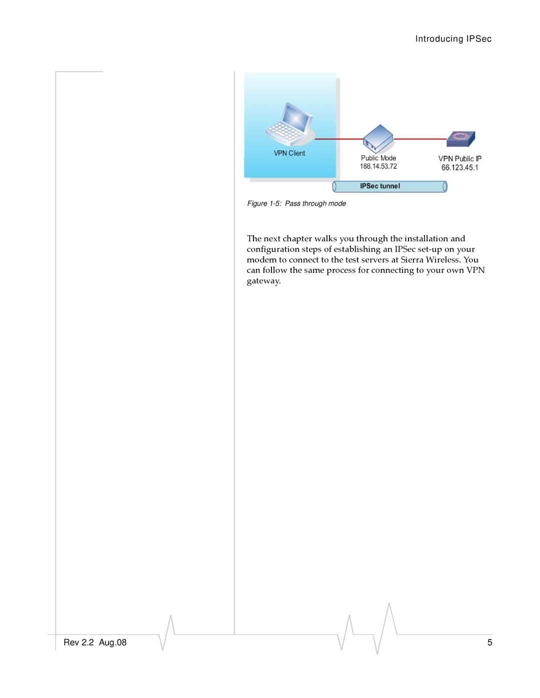 Sierra Wireless 2120028 manual Pass through mode 